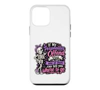 Custodia per iPhone 12 mini Citazione Sassy Skeleton Personalities Offend You