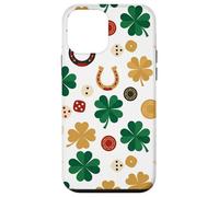 Custodia per iPhone 12 mini Clover - Monete a ferro di cavallo, dadi con simbolo portafortuna