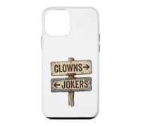 Custodia per iPhone 12 mini Clowns to the left jolly to the right plank sign