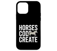 Custodia per iPhone 12 mini Codice cavalli Crea un amante del programmatore equestre