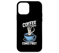 Custodia per iPhone 12 mini Coffee Always Come First Funny Cafeine Baristas Coffee Lover