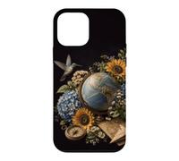 Custodia per iPhone 12 mini Colibrì Vintage Geografia Insegnante Floreale Mappa Estetica
