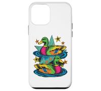 Custodia per iPhone 12 mini Colorful Preppy Duck Lake Aesthetic Design