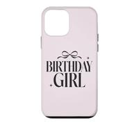 Custodia per iPhone 12 mini Compleanno Ragazza Femminile Tipografia Coquette Bow Party