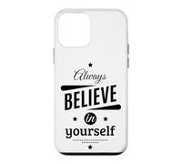 Custodia per iPhone 12 mini Cool Always Believe in Yourself Illustration Graphic Designs