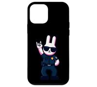 Custodia per iPhone 12 mini Cool Bunny Police Rabbit Rock On Animal Graphic Officer