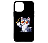 Custodia per iPhone 12 mini Cool Husky Occhiali da sole Thumbs Up Graphic