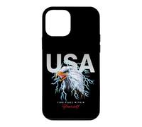 Custodia per iPhone 12 mini Cool USA Eagle With wild Quotes Illustration Graphic Designs