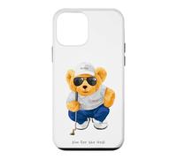 Custodia per iPhone 12 mini Cool Wild Teddy Bear Playing Golf Style Illustration Graphic