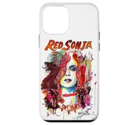 Custodia per iPhone 12 mini Copertina a fumetti rossa di Sonja Matt Brooks Warrior Woman Pop Art Fine
