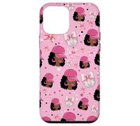 Custodia per iPhone 12 mini Coquette - Fiocchi da donna, motivo: palla da discoteca, colore: nero