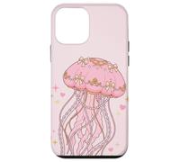 Custodia per iPhone 12 mini Coquette Jellyfish Pink Bow Pearls Soft Girl Aesthetic