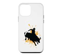 Custodia per iPhone 12 mini Coraggioso Bull Rider in Azione Rodeo