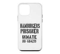 Custodia per iPhone 12 mini Costume da prigioniero di hamburger, per gli amanti degli hamburger, per Halloween