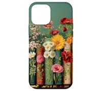 Custodia per iPhone 12 mini Cottagecore - Libreria con fiori di campo vintage