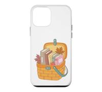 Custodia per iPhone 12 mini Cozy Autumn Book Basket Fall Reading Season Bookworm