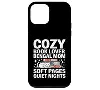 Custodia per iPhone 12 mini Cozy Book Lover Bengala Mom Soft Pages Quiet Nights
