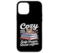 Custodia per iPhone 12 mini Cozy Book Lover Pagine morbide Notti tranquille