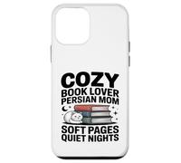 Custodia per iPhone 12 mini Cozy Book Lover Persiano Mamma Soft Pages Quiet Nights