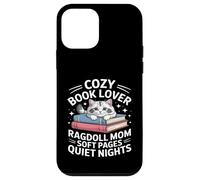 Custodia per iPhone 12 mini Cozy Book Lover Ragdoll Mamma Soft Pages Quiet Nights