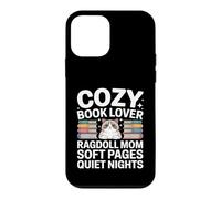 Custodia per iPhone 12 mini Cozy Book Lover Ragdoll Mamma Soft Pages Quiet Nights