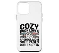 Custodia per iPhone 12 mini Cozy Book Lover Ragdoll Mamma Soft Pages Quiet Nights