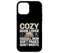 Custodia per iPhone 12 mini Cozy Book Lover Ragdoll Mamma Soft Pages Quiet Nights