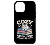 Custodia per iPhone 12 mini Cozy Book Lover Ragdoll Mamma Soft Pages Quiet Nights