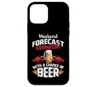 Custodia per iPhone 12 mini Crawfish with a Chance of Beer Weekend Forecast Seafood Boil