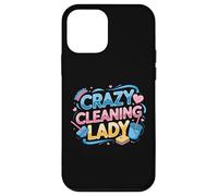 Custodia per iPhone 12 mini Crazy Cleaning Lady Housekeeping Governante Pulitore divertente