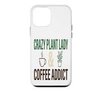 Custodia per iPhone 12 mini Crazy Plant Lady Crazy Plant Lady appassionata di caffè