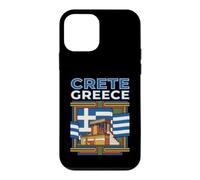 Custodia per iPhone 12 mini Creta Grecia Bandiera Isola Grafico di viaggio