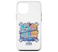 Custodia per iPhone 12 mini Cuba scena di strada dell'Avana Auto d'epoca Musica Souvenir