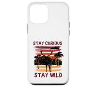 Custodia per iPhone 12 mini Curious Stay Wild Deer Sunset Nature Lover Outdoor Vintage