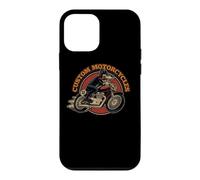 Custodia per iPhone 12 mini "Custom Motorcycles" Retro Biker Lowbrow Wolf Rockabilly 50s