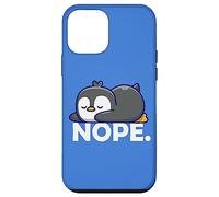 Custodia per iPhone 12 mini Cute Chibi Anime Kawai Kids Sleep Nap NOPE Penguin Lover