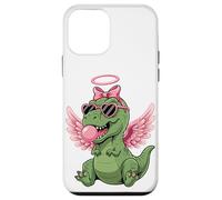 Custodia per iPhone 12 mini Cute Dinosaur Angel Valentine's Day Gum Love