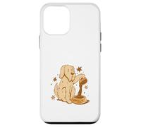 Custodia per iPhone 12 mini Cute Dog Coffee Lover Funny Caffeine Design