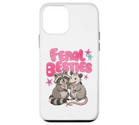 Custodia per iPhone 12 mini Cute Feral Besties Raccoon Opossum Art