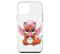 Custodia per iPhone 12 mini Cute Fox Angel With Wings Valentine's Day Love