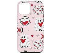 Custodia per iPhone 12 mini Cute Ghost Valentines XOXO Heart Dice Spooky