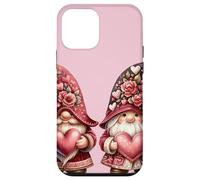 Custodia per iPhone 12 mini Cute Gnome Valentines Heart Decor For Valentines Couple