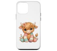 Custodia per iPhone 12 mini Cute Highland Cow Ragdoll Adorable Patchwork Farm Animal