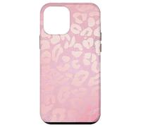Custodia per iPhone 12 mini Cute Pink Leopard Phone Case,Leopard Print Phone Cases,Girly