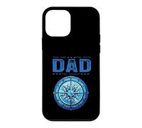 Custodia per iPhone 12 mini Dad The Man Myth Legend Cool Nautical Compass Festa del papà