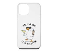 Custodia per iPhone 12 mini Daddy Goose Is On Loose Fun Summer Vibes Design a forma di papera