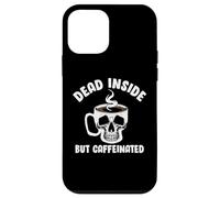 Custodia per iPhone 12 mini Dead Inside But Caffeinated Skeleton Coffee Lover Baristas