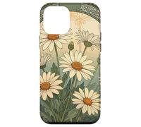 Custodia per iPhone 12 mini Decorativo Daisy Bloom Art Nouveau Botanical