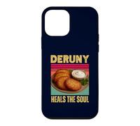 Custodia per iPhone 12 mini Deruny guarisce l'anima divertente frittella di patate ucraino cibo