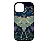 Custodia per iPhone 12 mini Design Art Nouveau Luna Moth Moon Morning Glory